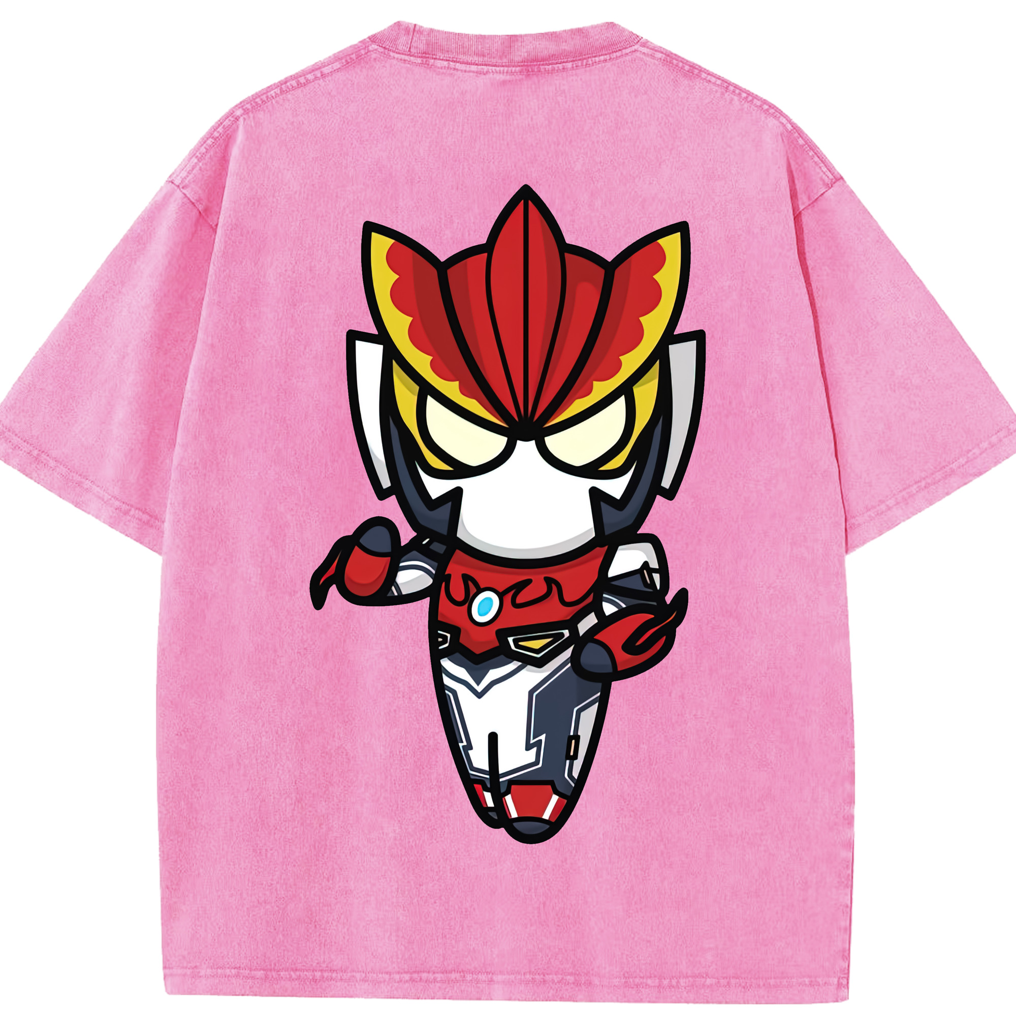 （画像用） ウルトラマン Ultraman 綿100% ヴィンテージ風 半袖Tシャツ（背面プリント）